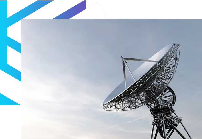 Large satellite dish