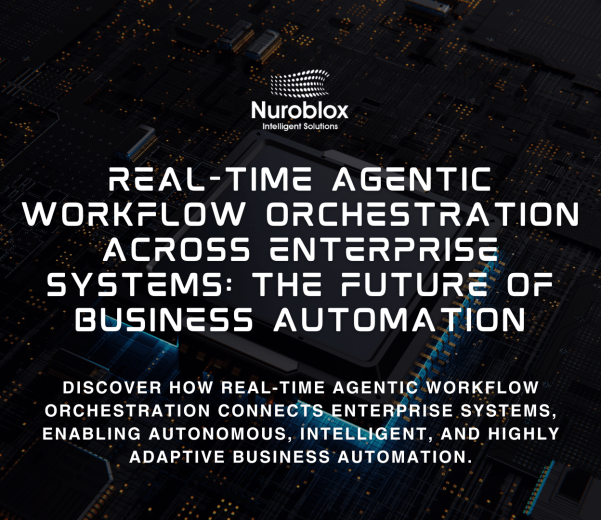 Real-Time Agentic Workflow Orchestration Across Enterprise Systems - The future of business automation, enabling instant decision-making, AI-driven coordination, and optimized enterprise operations.